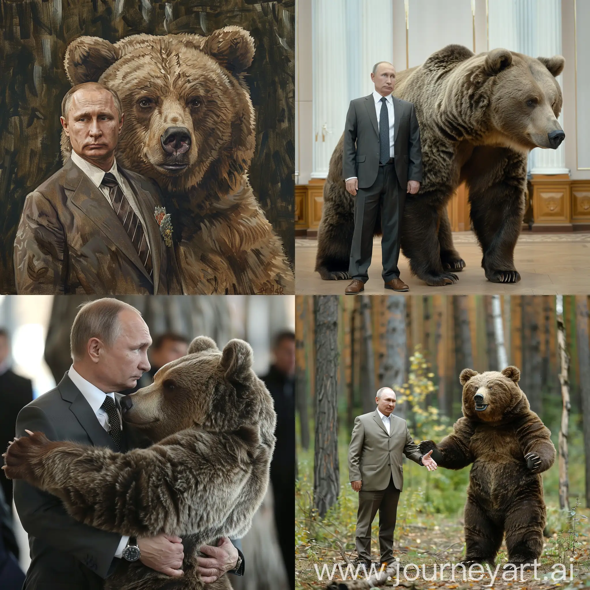 Putin-the-Russian-Bear-A-Majestic-Portrait-of-Strength-and-Authority