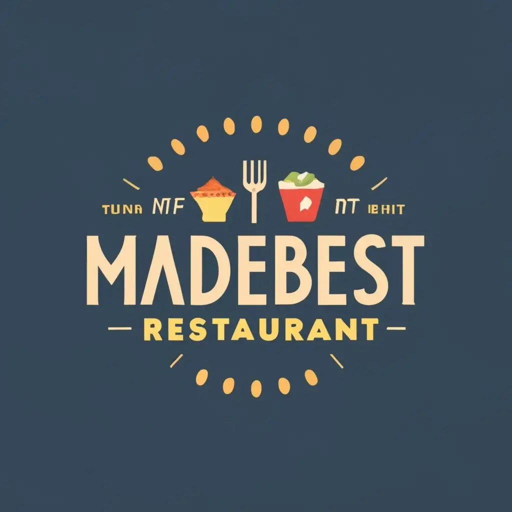 logo, foods, with the text png type "MadeBest Restaurant", typography, be used in Restaurant industry