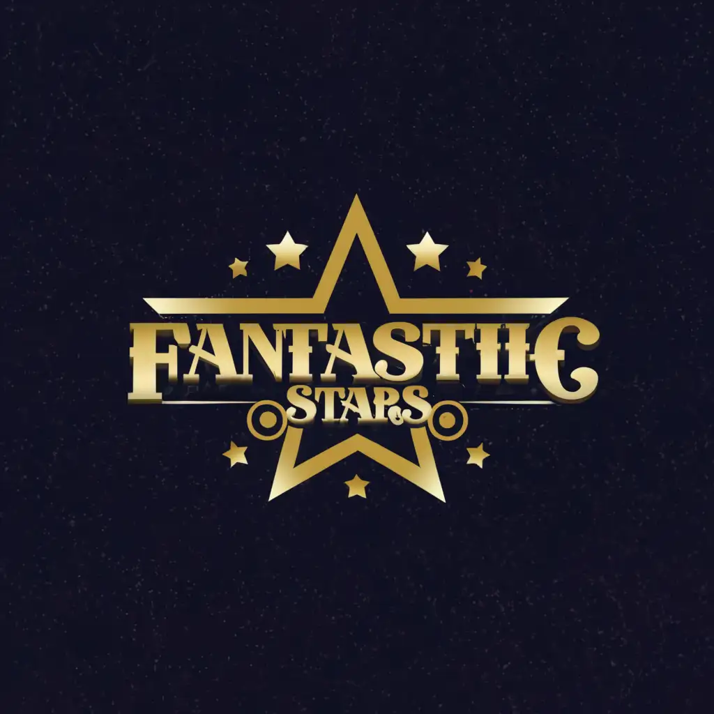 a logo design,with the text 'fantastic stars', main symbol:star,Moderate, clear background