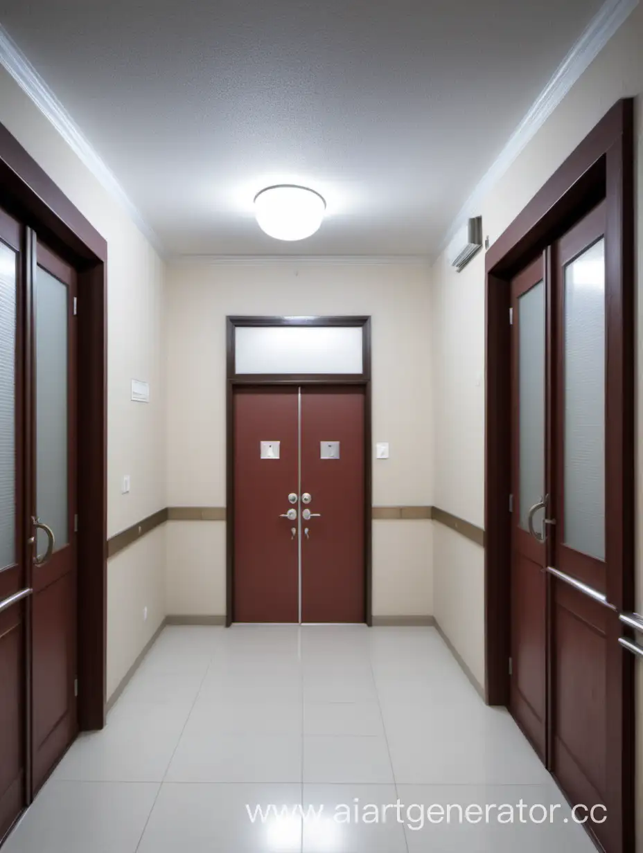 Entrance-Hall-Interior-of-MultiApartment-Building-with-Doors