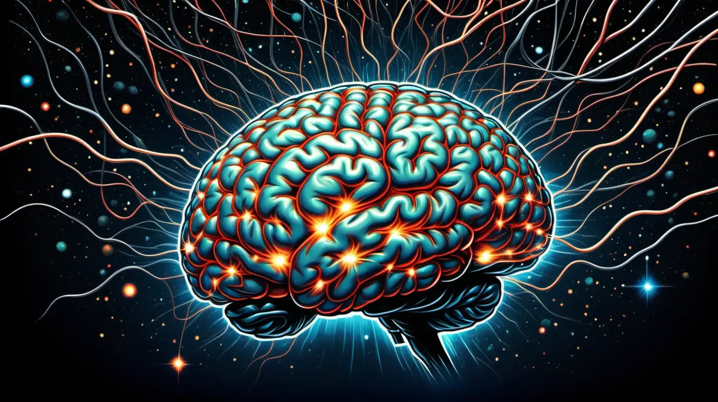 Brilliant Human Intelligence Illuminated in Cosmic Neural Network
