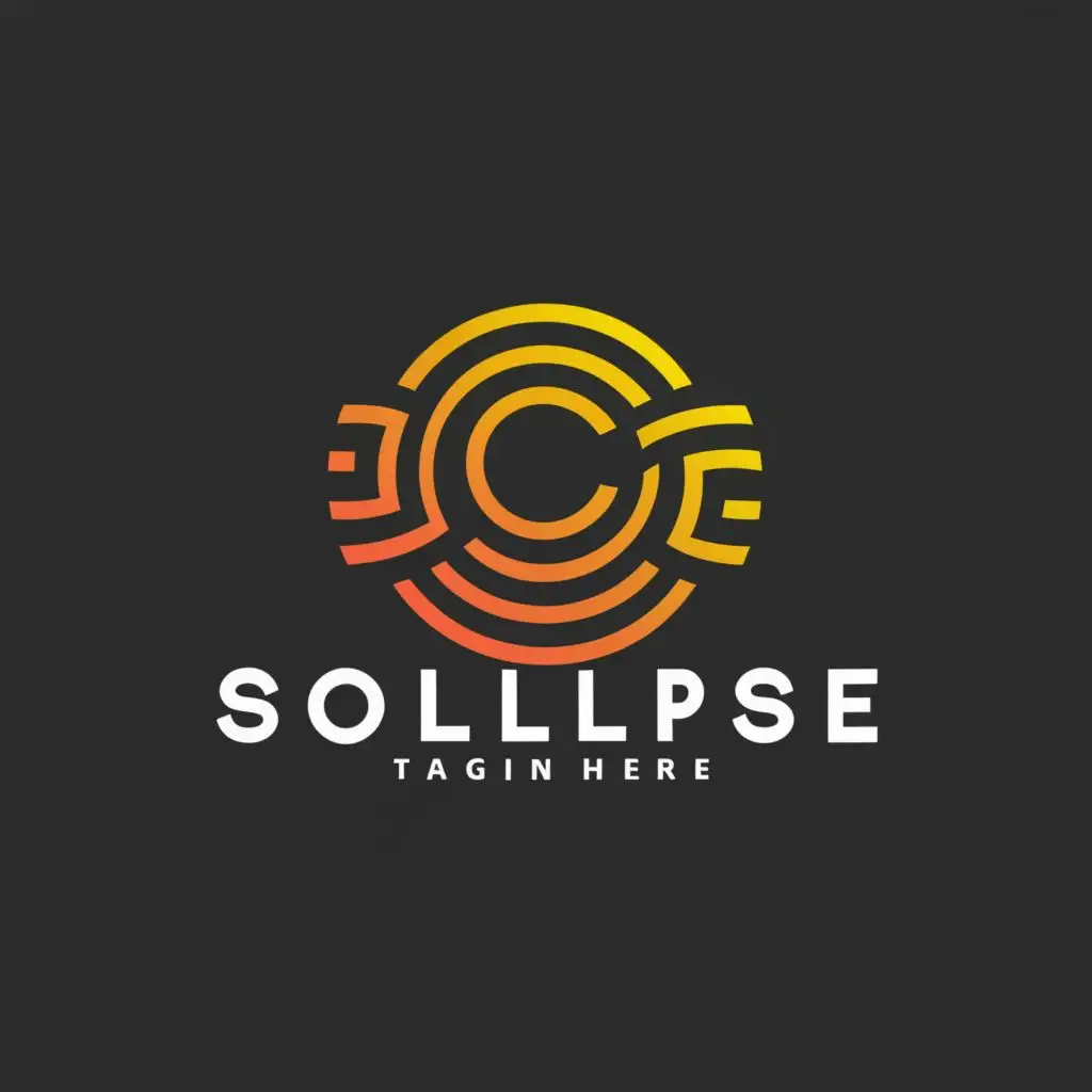 a logo design,with the text "SolClipse", main symbol:Solar Eclipse,Moderate,be used in Finance industry,clear background