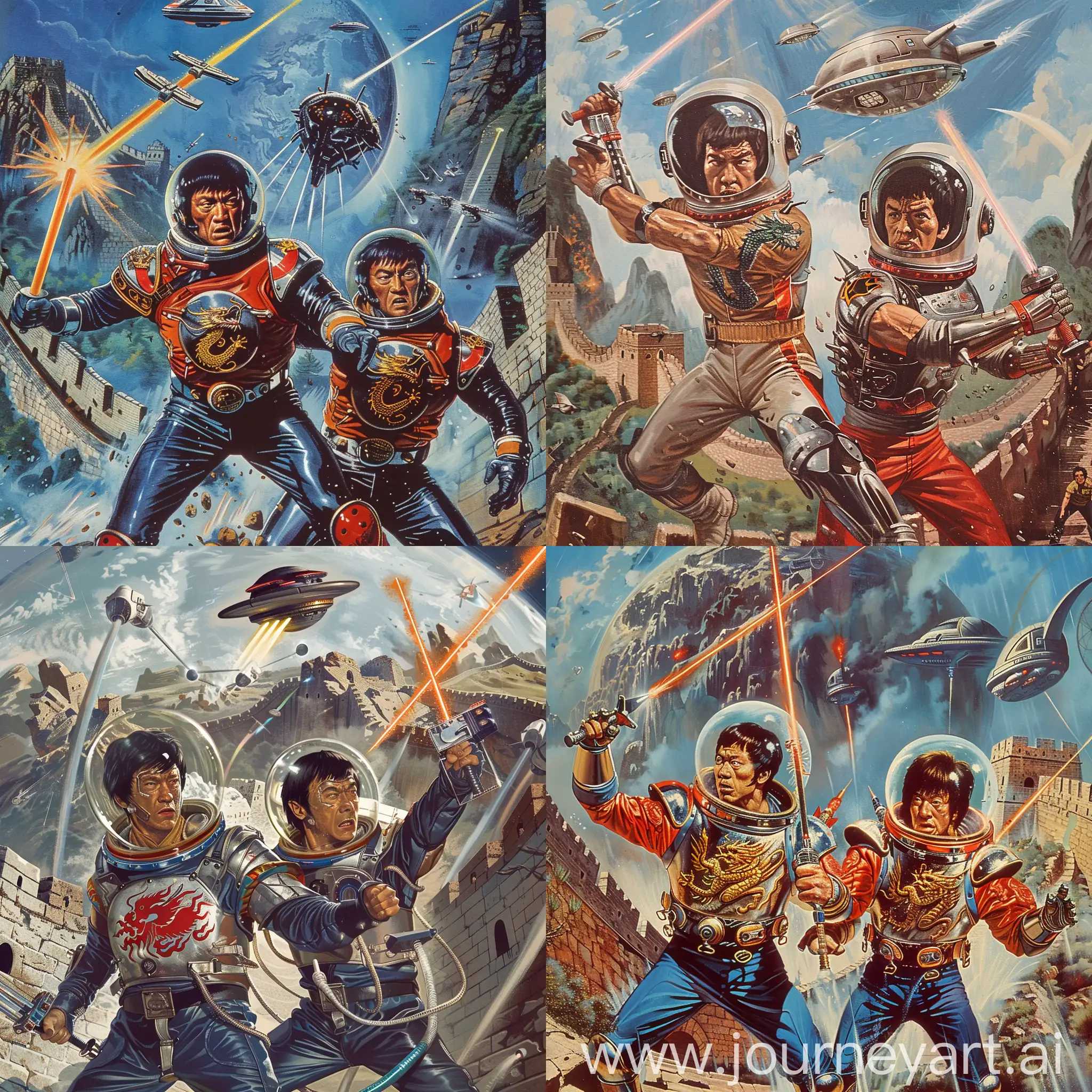 Epic-Battle-of-Astronaut-Martial-Artists-Against-Aliens-on-the-Great-Wall