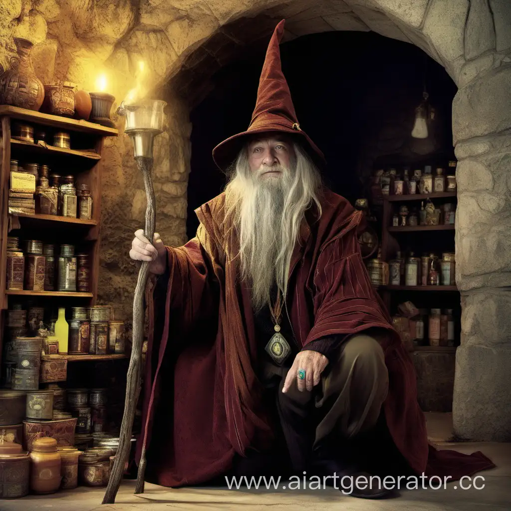 And I'm sure that you met this wizard, And you, his wares he did sell.