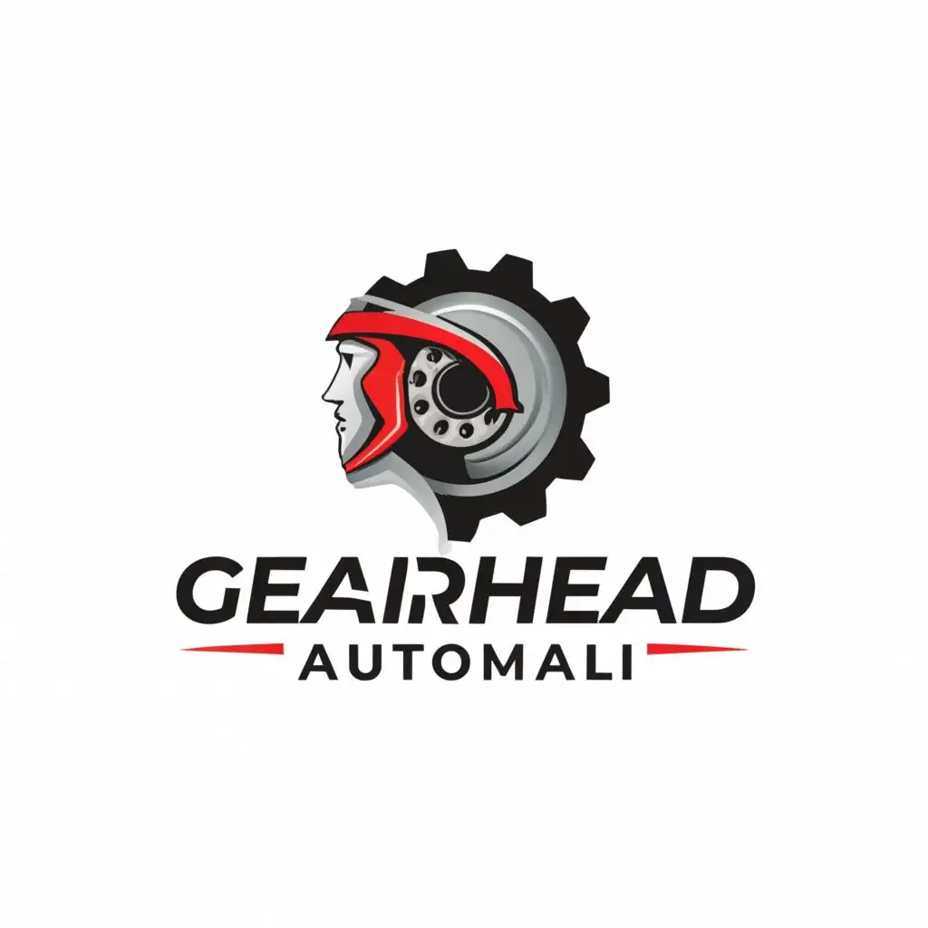 LOGO-Design-For-Gearhead-AutoMall-Dynamic-GearHead-Symbol-with-Cars-on-Clear-Background