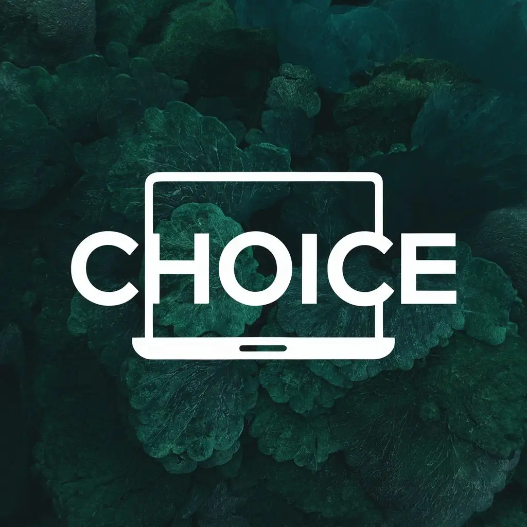 logo, Laptop, with the text "Choice", typography, be used in Technology industry