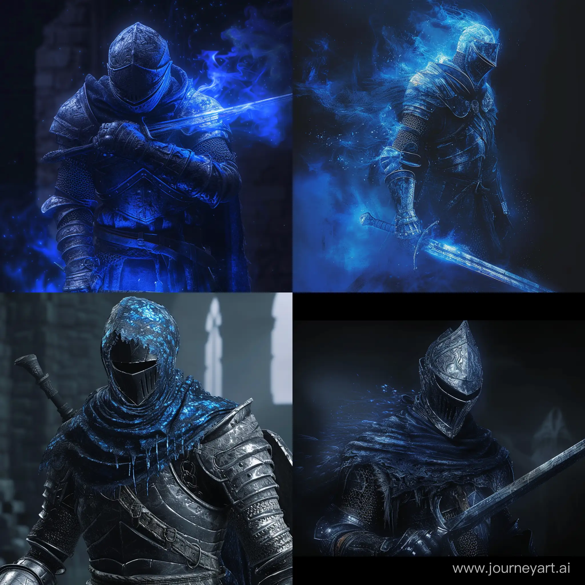 dark souls prepare to die edition as dark blue style 