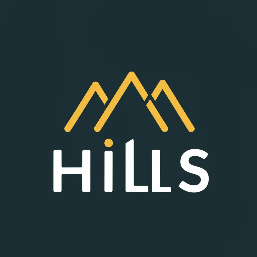 a logo design,with the text "HILLS", main symbol:outdoors,complex,be used in Travel industry,clear background