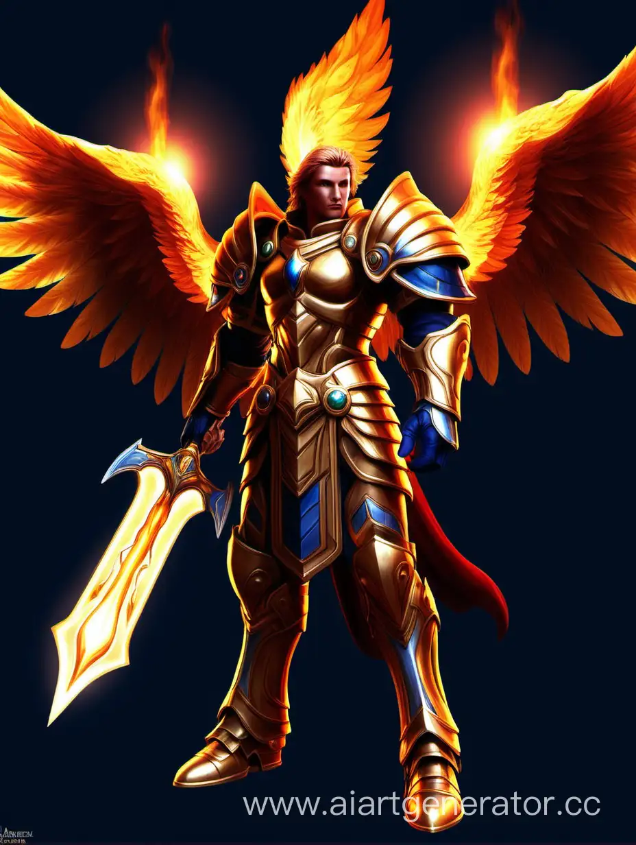 Архангел, стиль герои магии и меча 6, солнечное пламя.