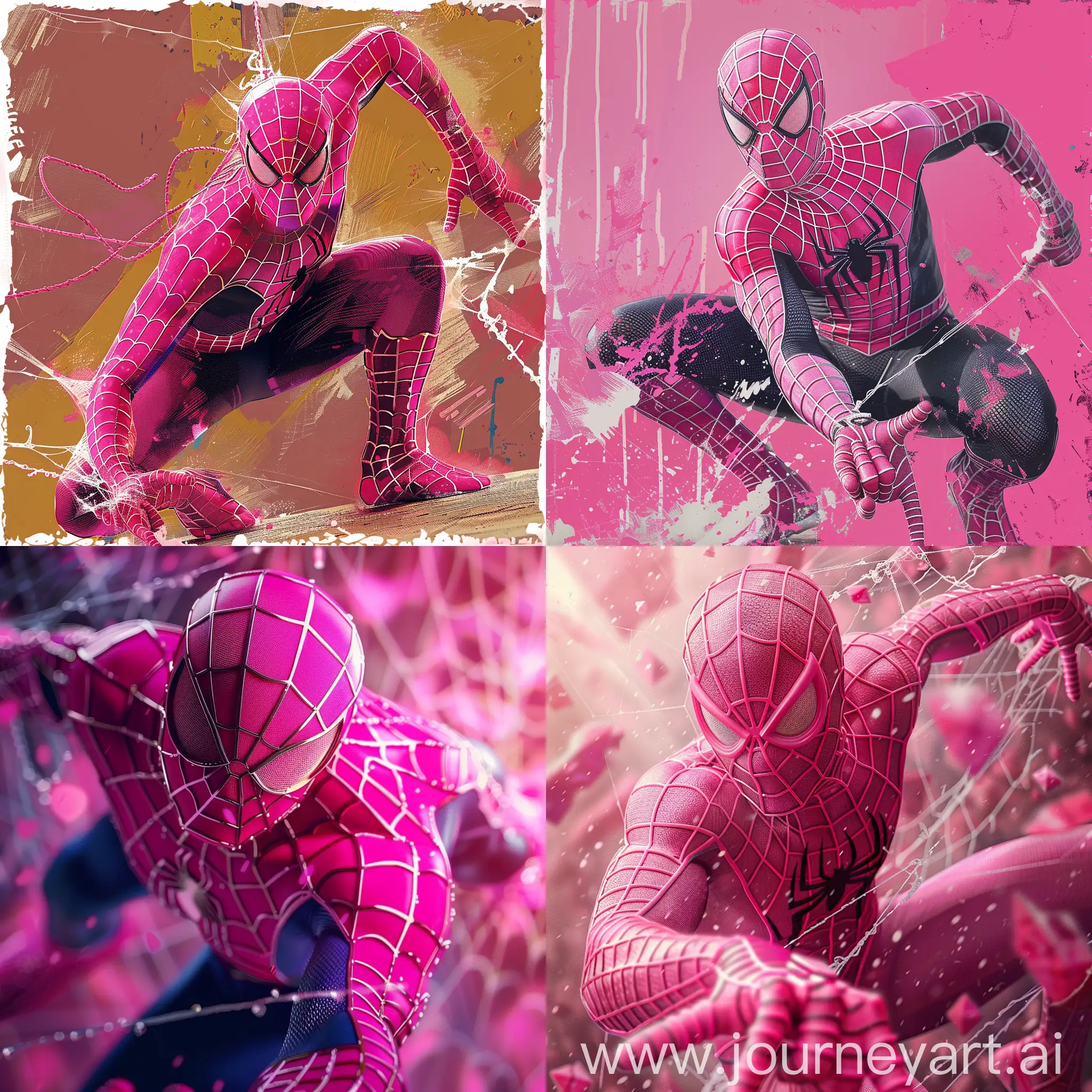 Vibrant-Pink-Spiderman-Action-Figure