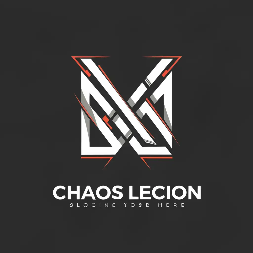 a logo design,with the text "chaos legion", main symbol:logo modern,Moderate,be used in Legal industry,clear background