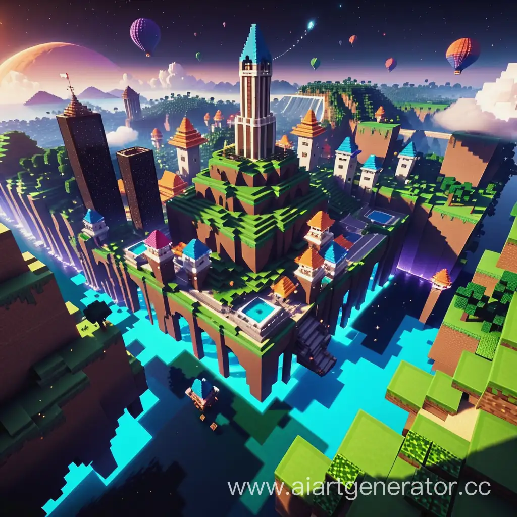 Vibrant-Minecraft-Cityscape-in-Full-HD-Explore-the-Pixelated-Cosmos