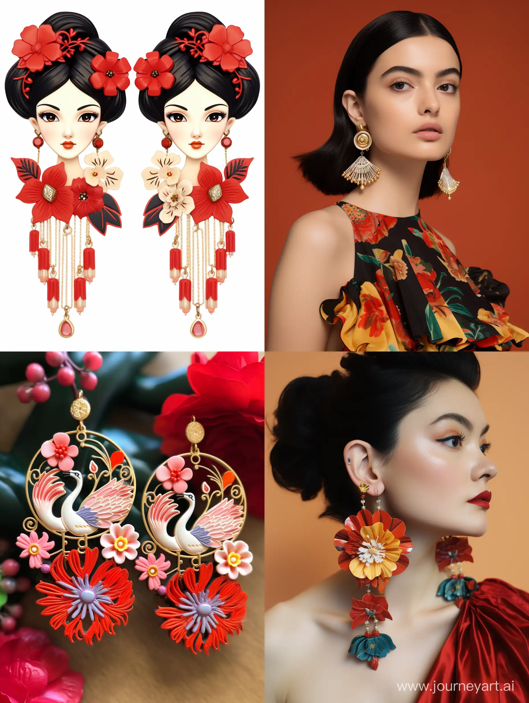 Vibrant-Chinese-New-Year-Earrings-in-Captivating-34-Aspect-Ratio
