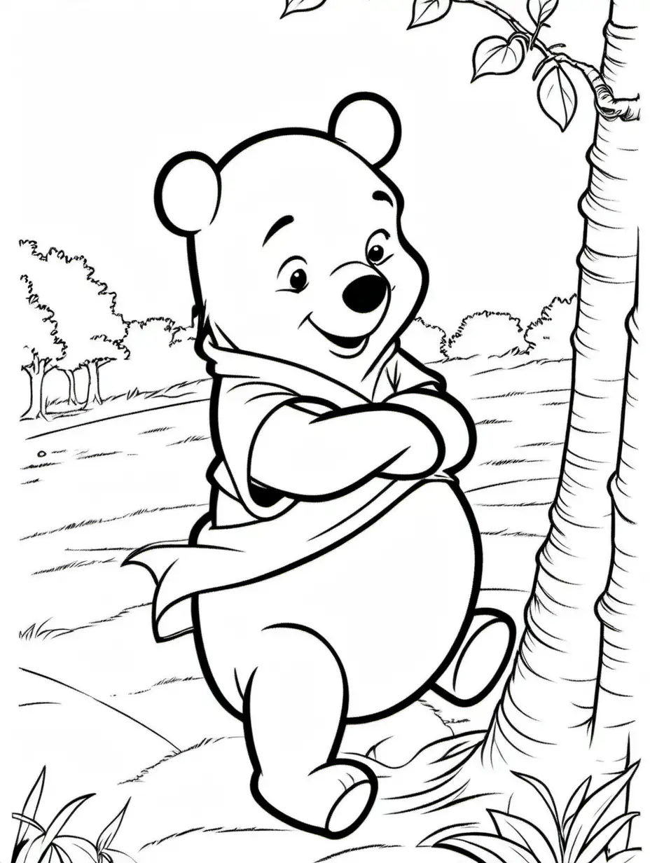 Adorable Winnie the Pooh Coloring Pages for Creative Fun