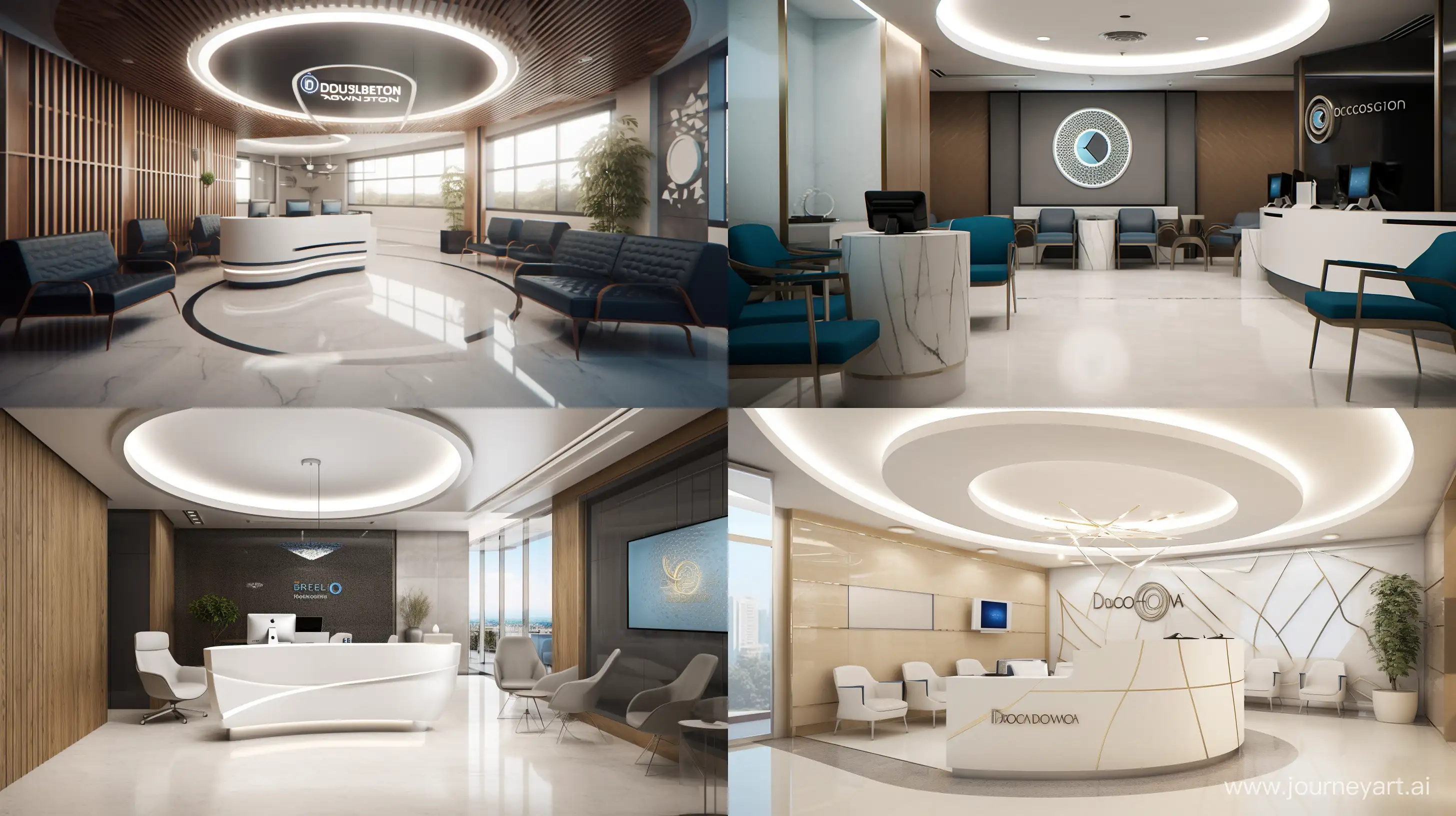 /imagine prompt: A realistic photographic style portrayal of the "Behbod Gostar Didavar" logo within a futuristic ophthalmology clinic, using a wide-angle lens to capture the sleek and modern environment, Photography, wide-angle lens (24mm), --ar 16:9 --v 5
