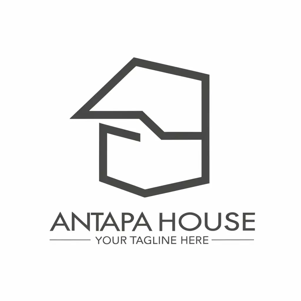 a logo design,with the text "Anapa House", main symbol:AH,Moderate,clear background