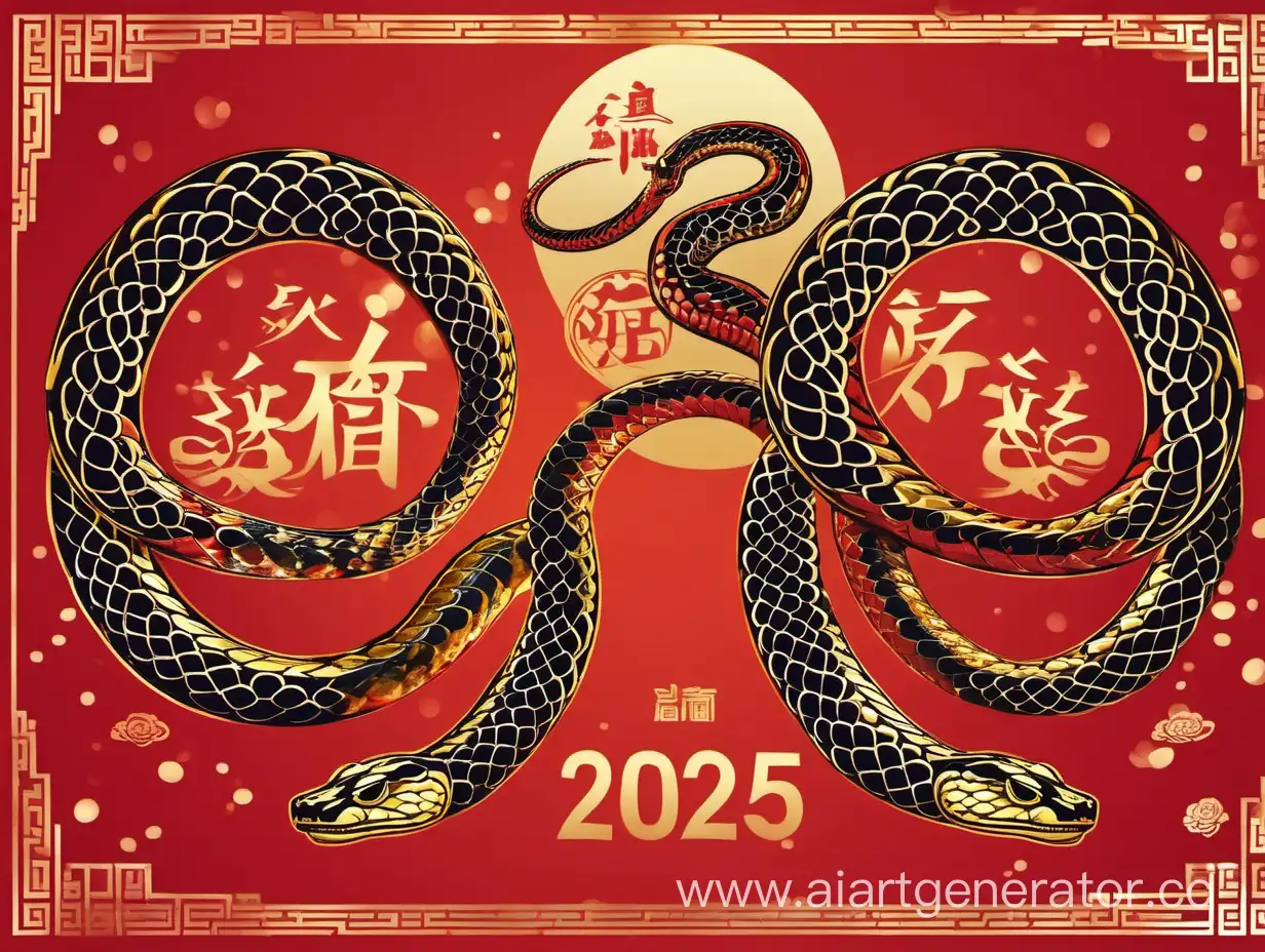 С новым годом змея 2025