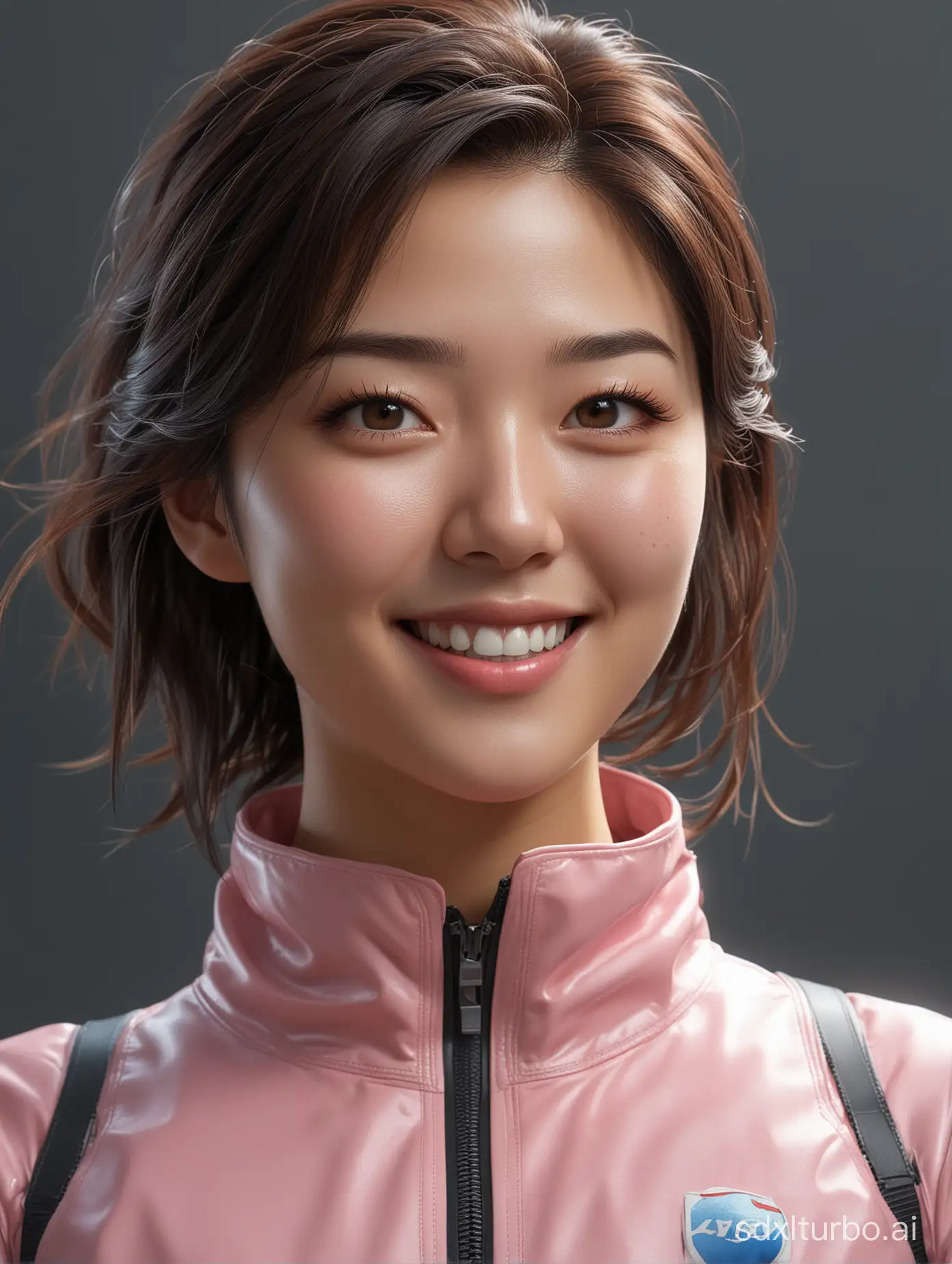 Hyper realistic picture of a beautiful korean girl in an EVA plugsuit, hyper detailed, by greg rutkowski, trending on artstation, <lora:esa29:1> , <lora:more_details:1> , smiling