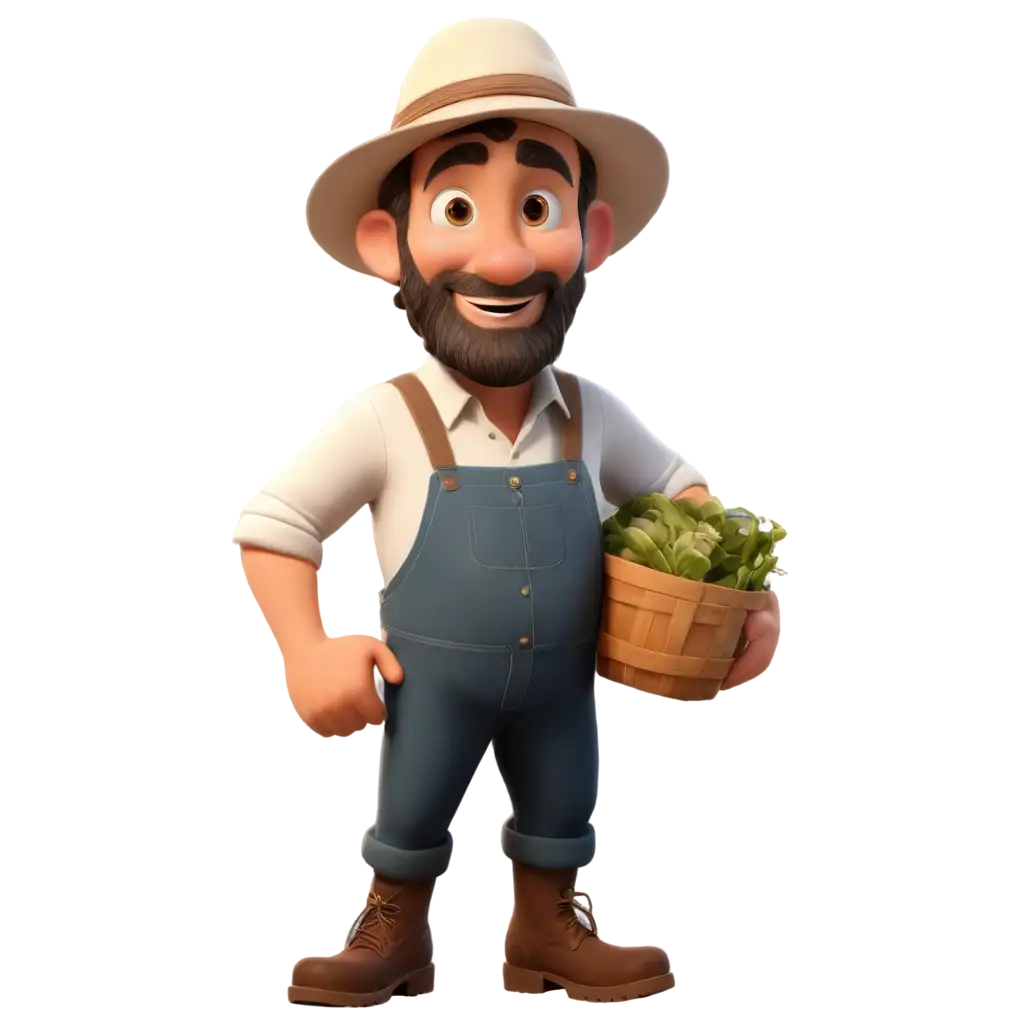 cartoon male farmer