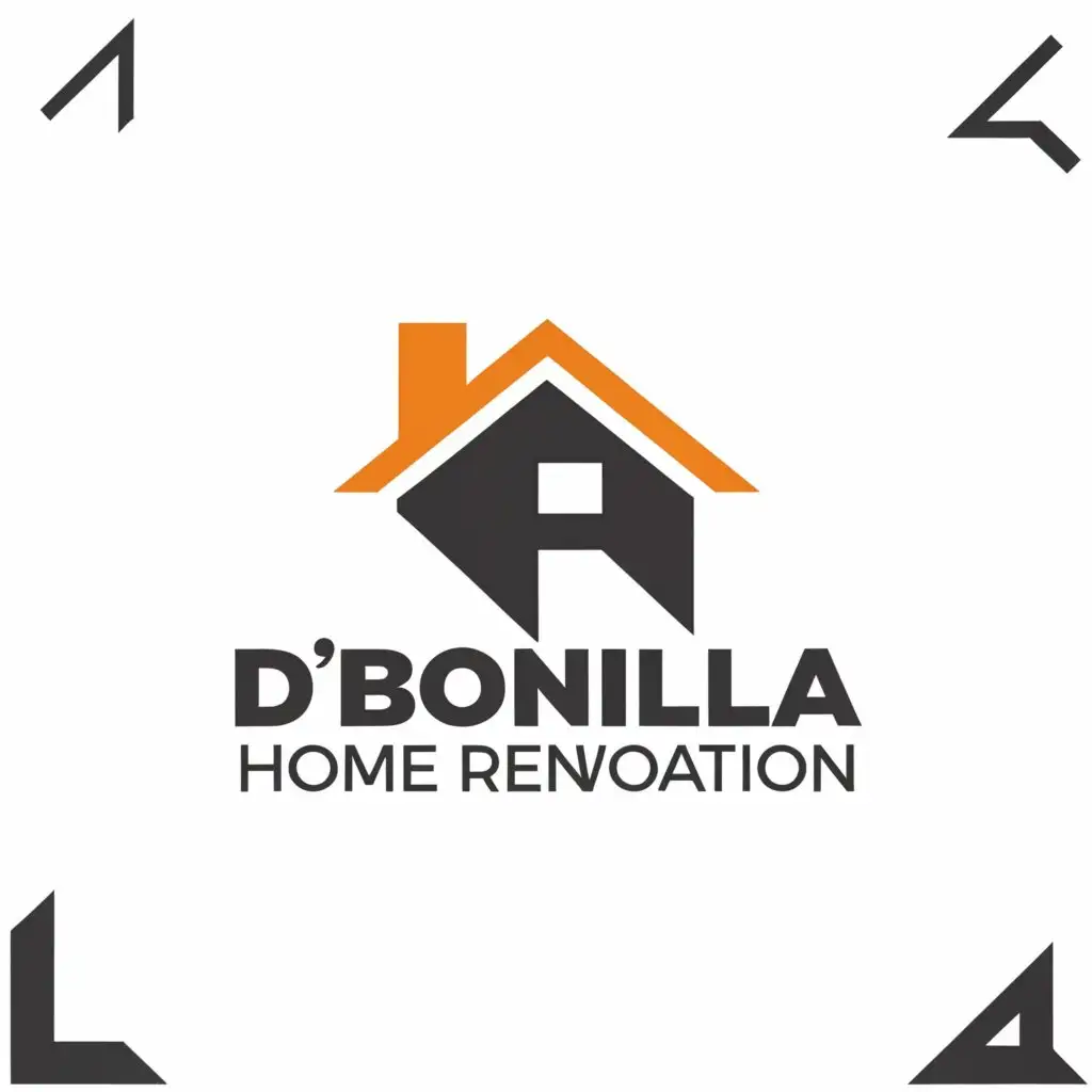 a logo design,with the text "D' BONILLA HOME RENOVATION", main symbol:HOME,Moderate,be used in Construction industry,clear background