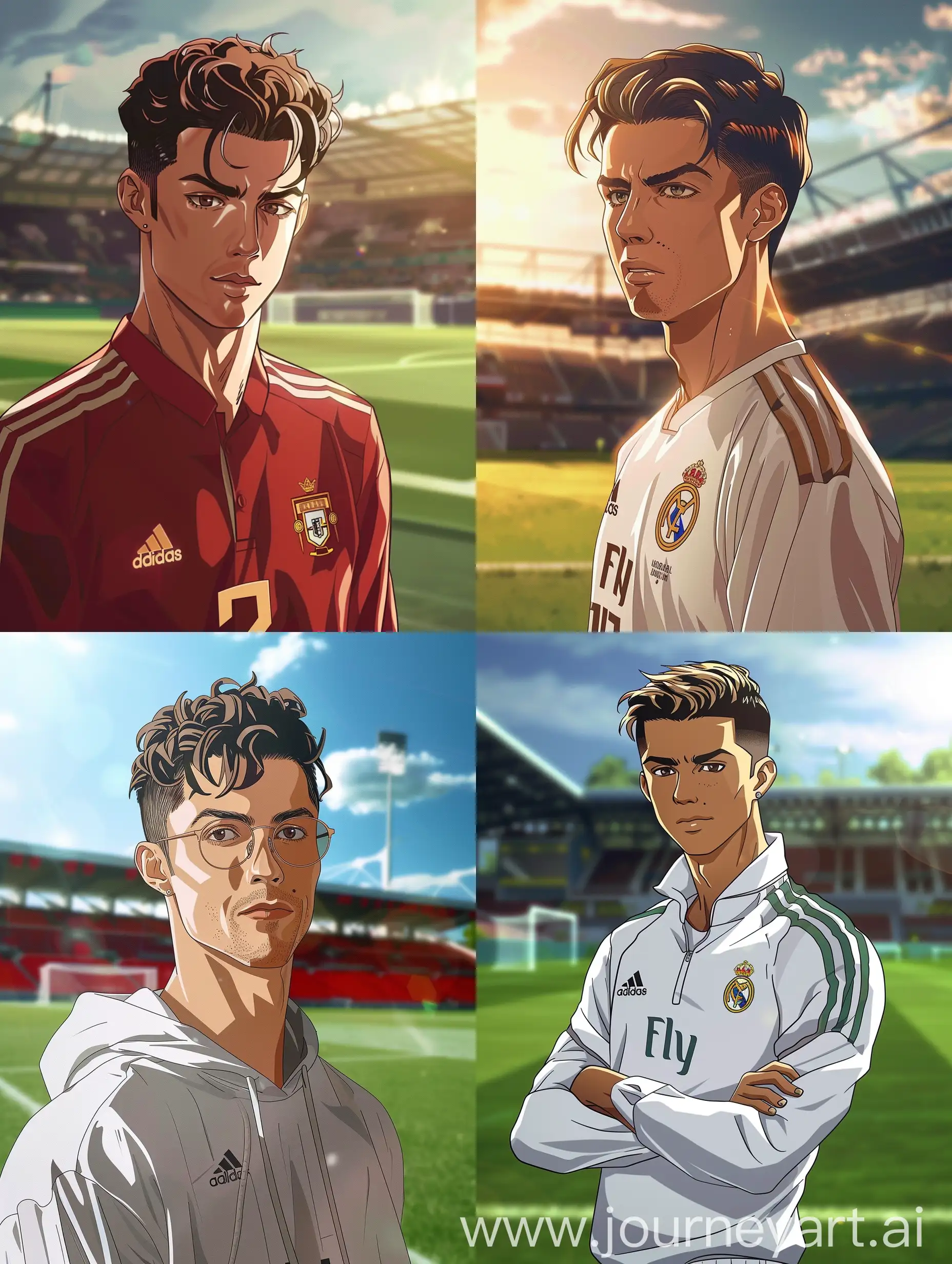 Anime-Cristiano-Ronaldo-on-a-Football-Field