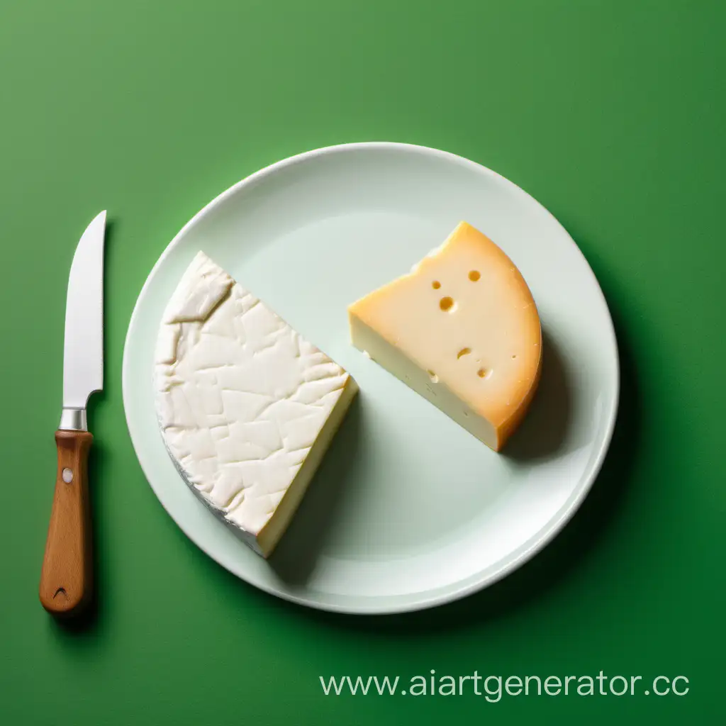 Vegan-Cheese-Platter-on-Green-Background