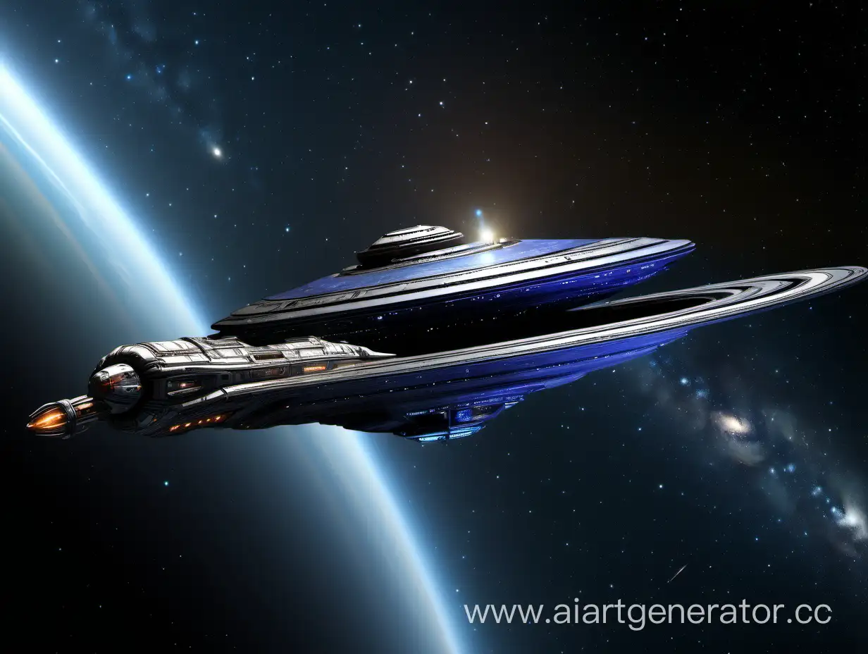 Interstellar-Journey-Starship-En-Route-to-Andromeda-Galaxy