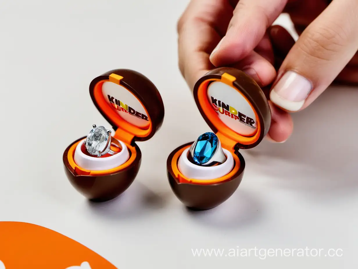 Surprise-Engagement-Rings-in-Kinder-Chocolate-Egg