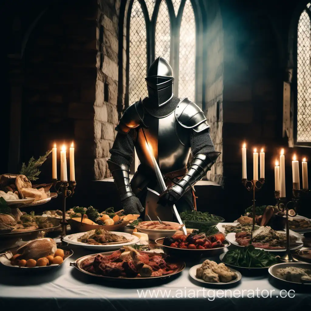 Solitary-Knight-Amidst-Castle-Feast