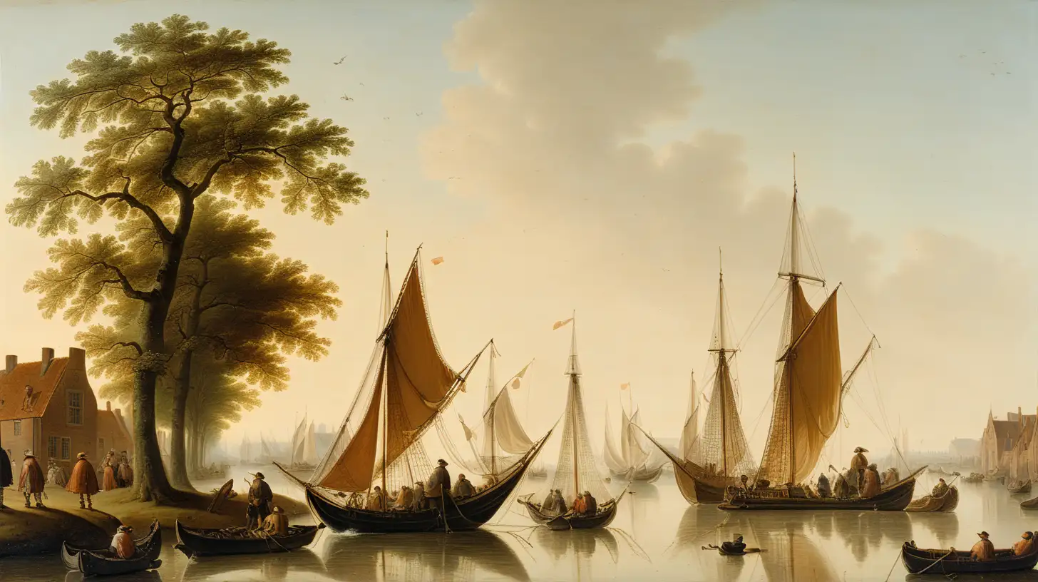 in style of Aelbert Cuyp draw the bright and colorful painting of Progress