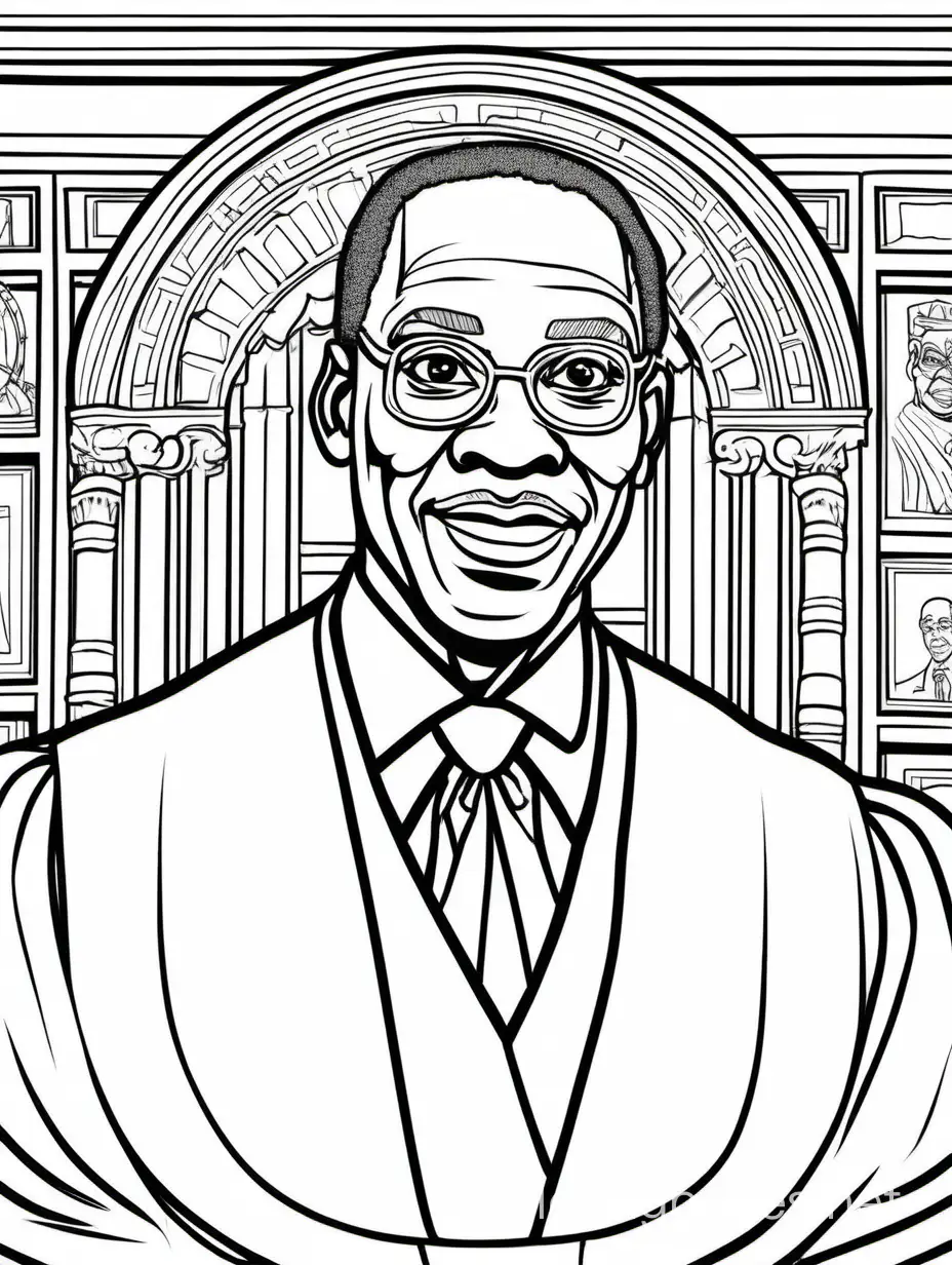 Judge-William-Bryant-Coloring-Page-First-African-American-Chief-Judge-of-DC-Circuit-Court