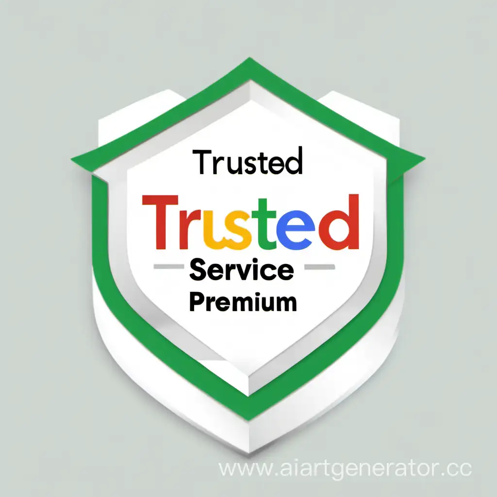 Фото для сайта из слов "Trusted Service Premium White-Page", Использовать цвета плашек Google Ads