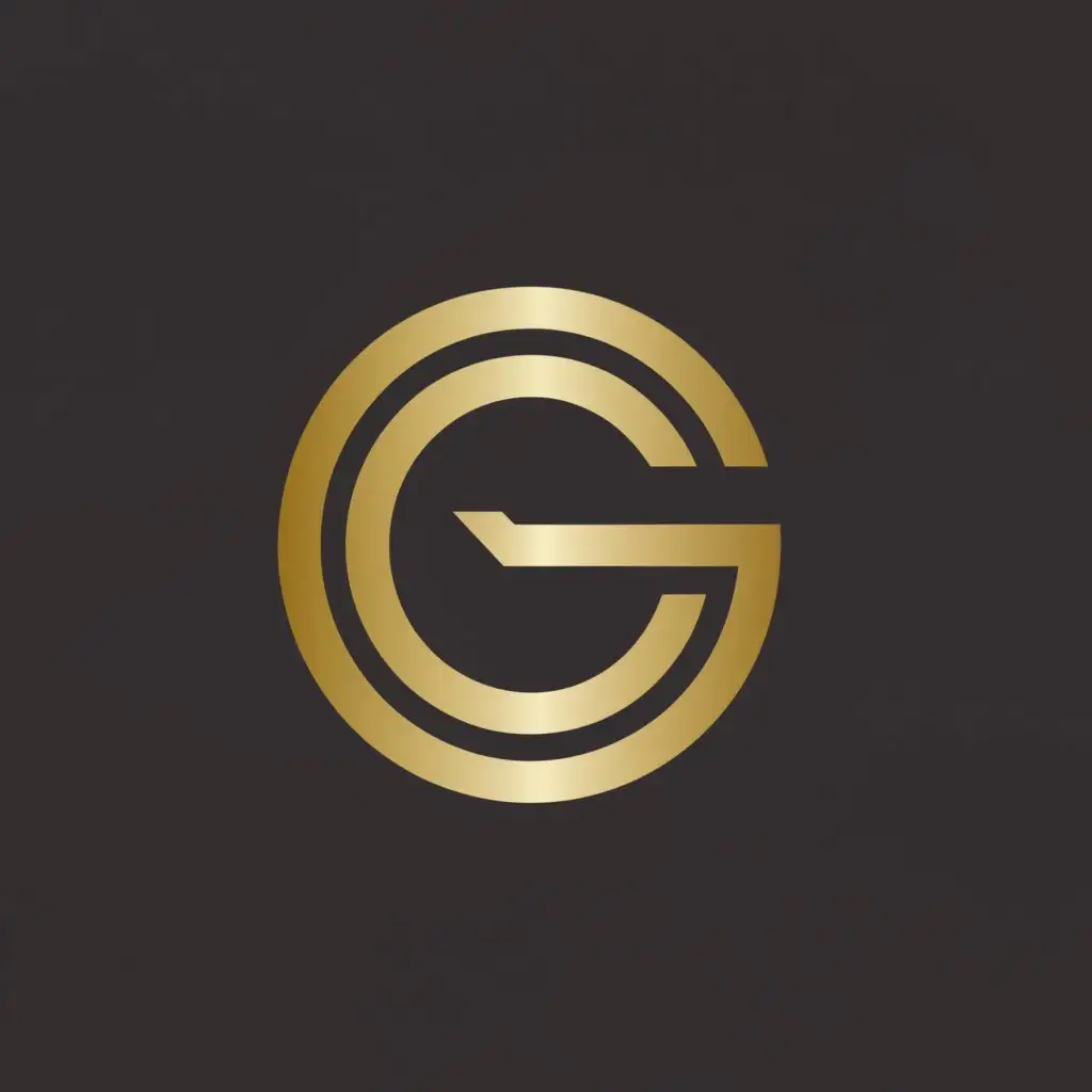 a logo design,with the text "G", main symbol:Gold, Round, circle,Moderate,clear background