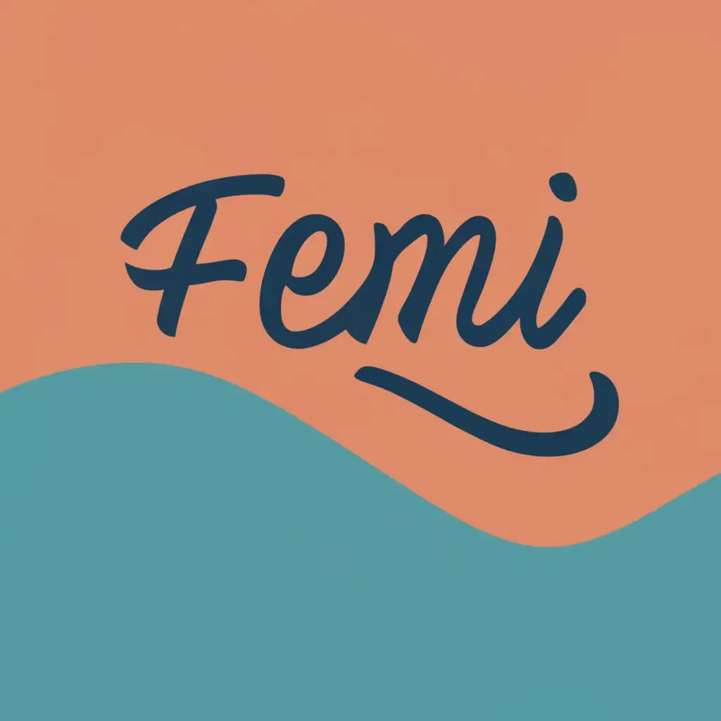 logo, Femi, with the text "Femi", typography, be used in Technology industry, use masculine colours