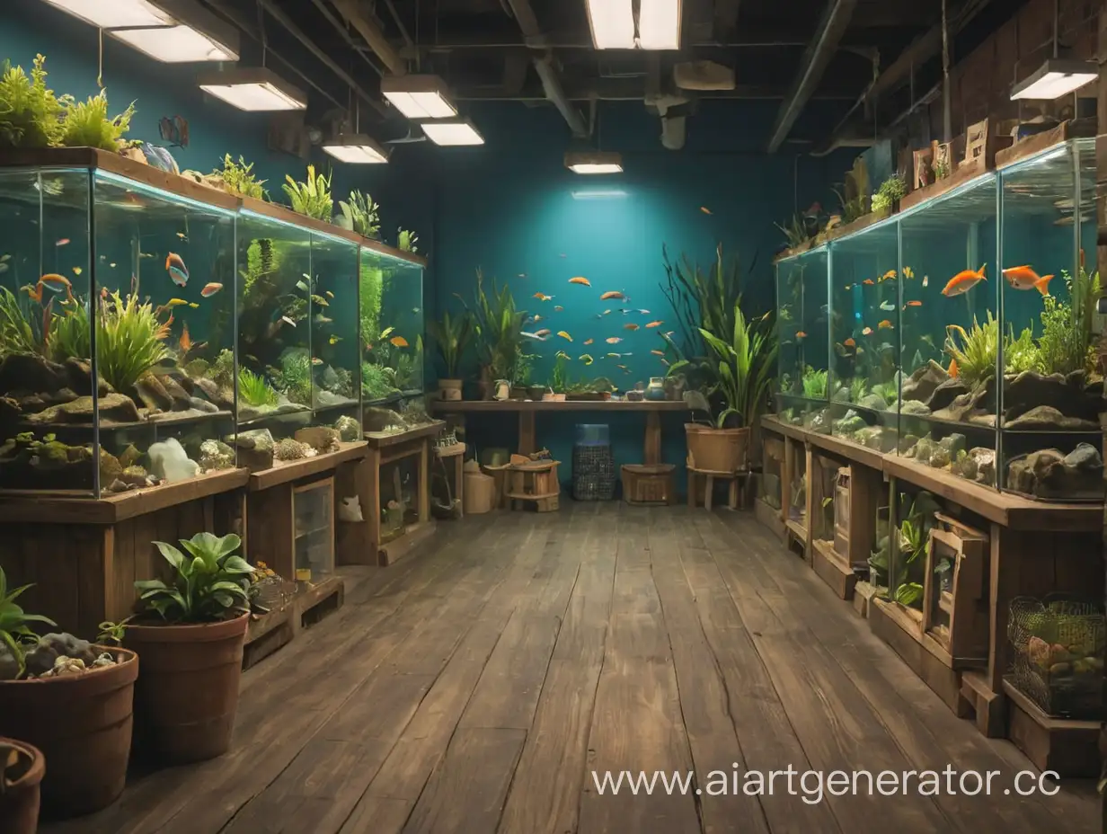 Vibrant-Fish-Selection-at-Pet-Shop