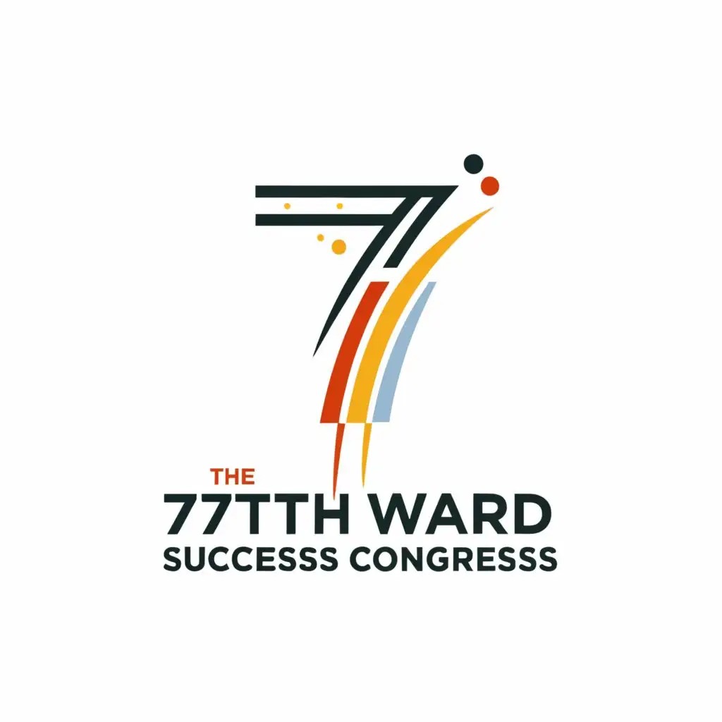 a logo design,with the text "The 7th Ward Success Congress", main symbol:The number 7 revolutionized,Moderate,clear background