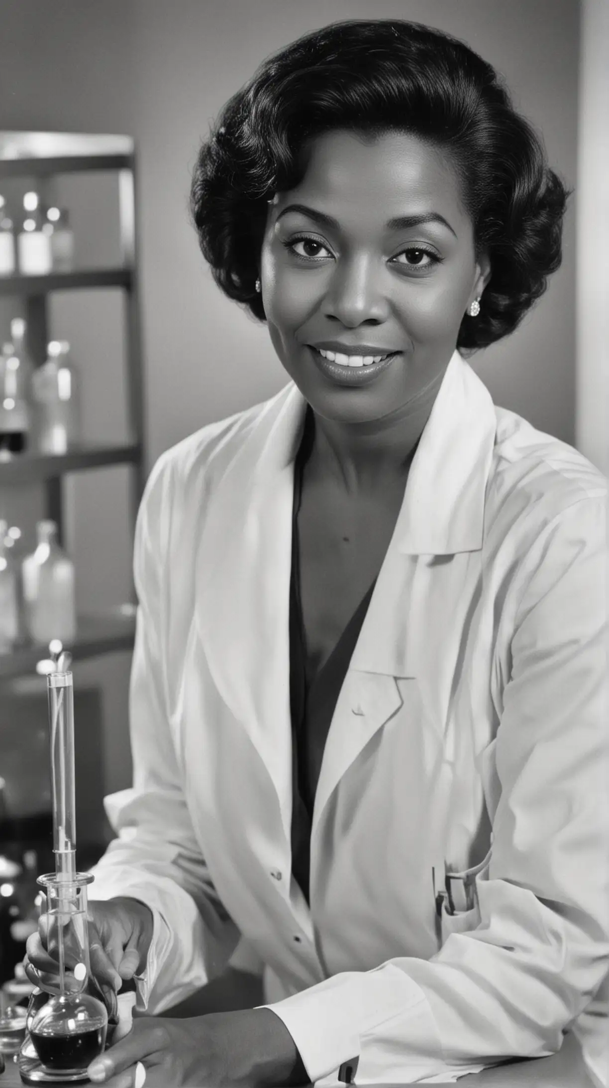 Portrait of a Trailblazing 1950s Black American Female Biochemist