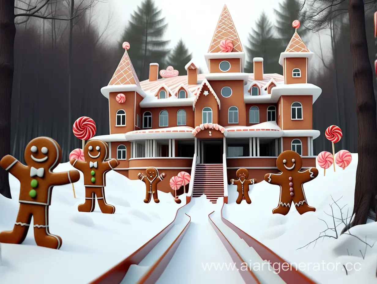 Festive-New-Years-Sanatorium-Surrounded-by-Candy-Forest-and-Gingerbread-Delights