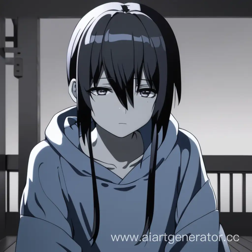 Депрессивная аниме аватарка