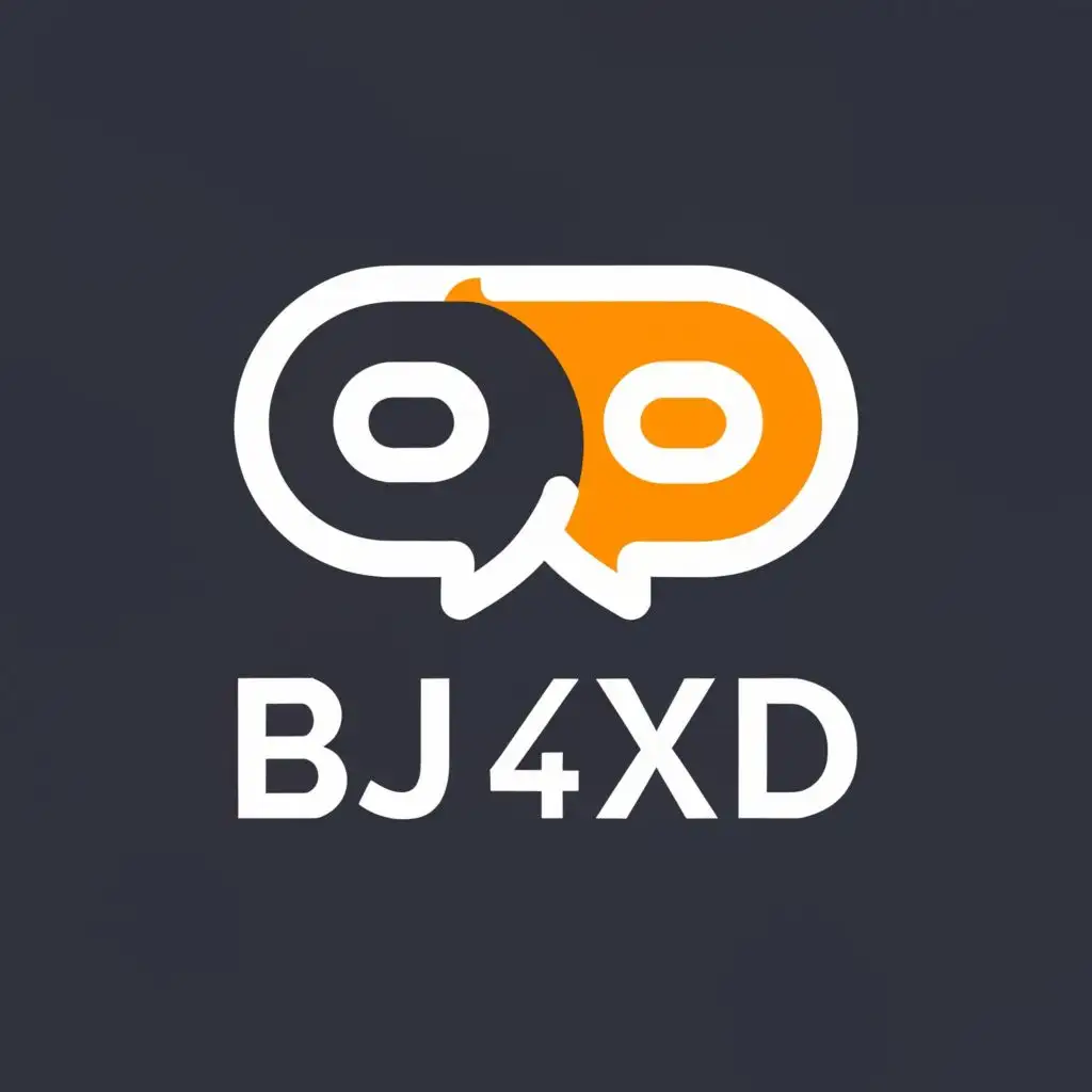 a logo design,with the text "BJ4XD", main symbol:chatroom,Moderate,be used in Construction industry,clear background