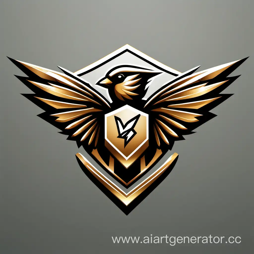 Luxurious-Sparrow-Logo-Design-in-Elite-Style