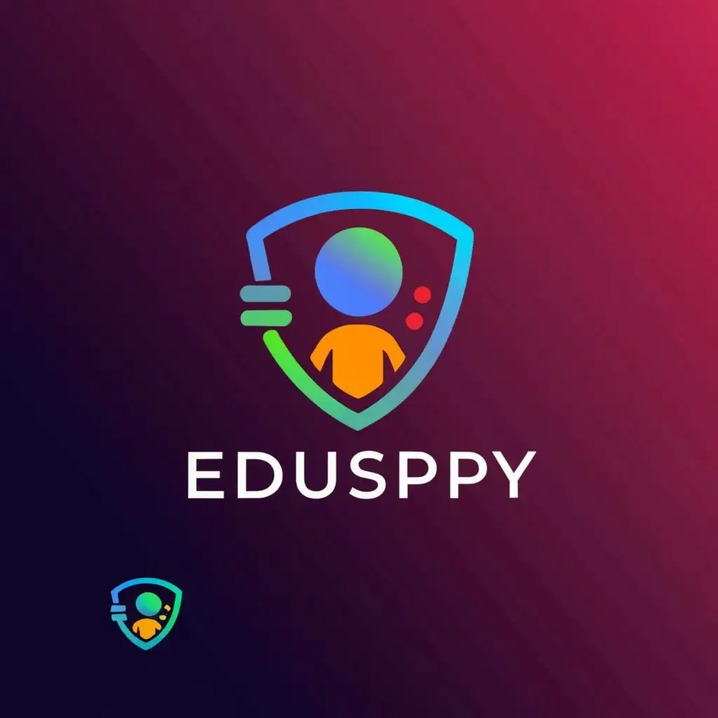 a logo design,with the text "EduSpy", main symbol:protect children from cyberbullying and allows parents to watch the suspect data data from child's phone,Moderate,be used in Internet industry,clear background