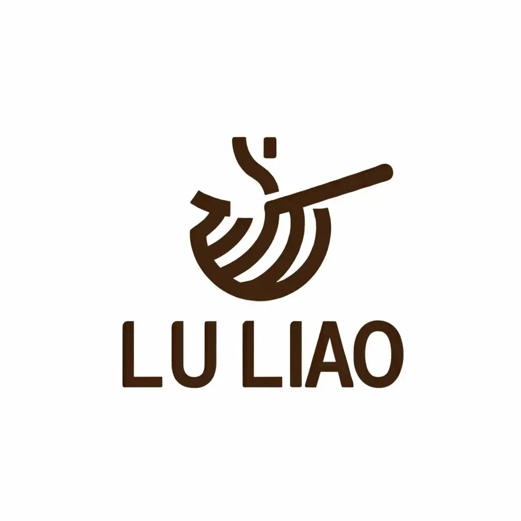 a logo design,with the text "Lu Liao", main symbol:braised dishes,Minimalistic,be used in Restaurant industry,clear background