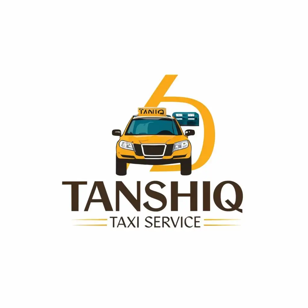 logo, car, with the text "Tanshiq Taxi Service Mussoorie", typography, be used in Travel industry