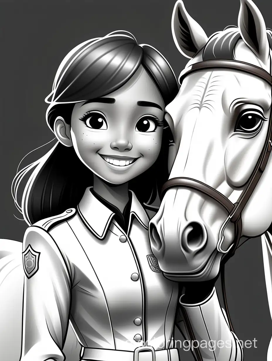 Smiling-Asian-Girl-Hugging-Horse-in-English-Riding-Uniform