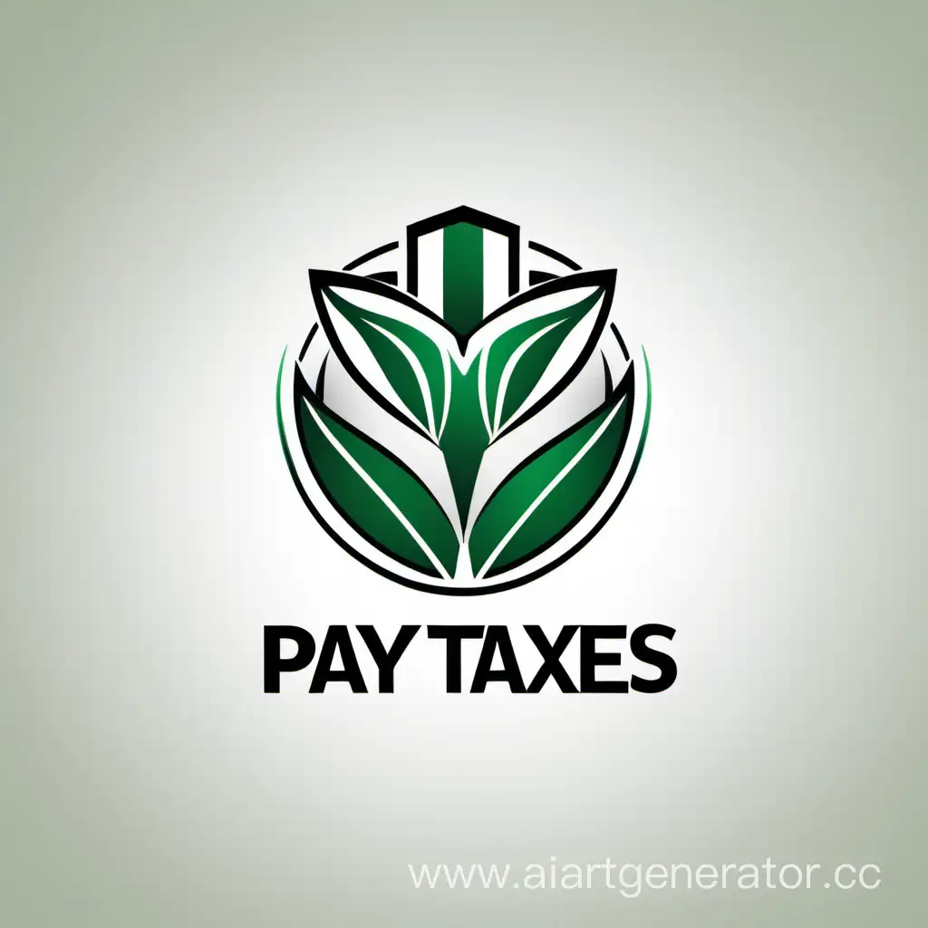 логотип компании с названием pay taxes