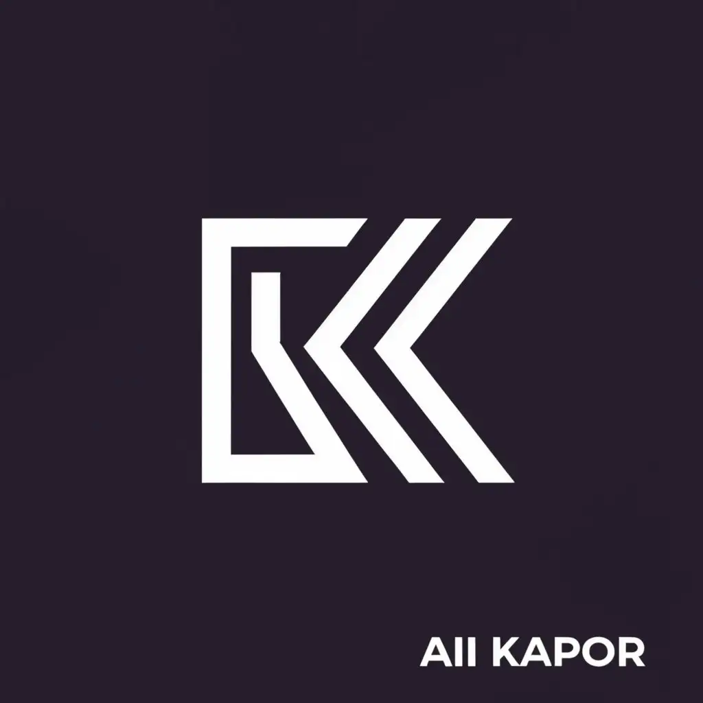 a logo design,with the text "ali kapoor", main symbol:ak,Minimalistic,be used in Retail industry,clear background
