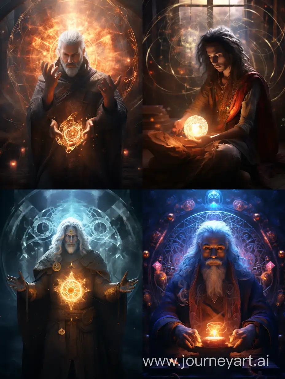 Mystical-Esoteric-Sorcerer-Conjuring-Symbols-in-Radiant-Light