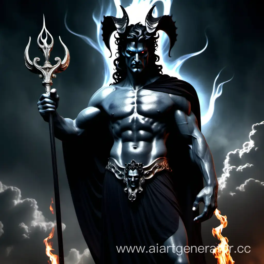 Древне-греческий бог, красивый, молодой, властный, злой, Аид, демон, властитель ада.
