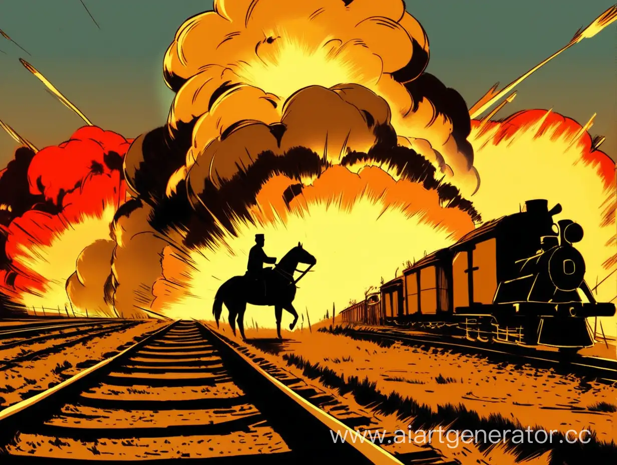 Kazakh-Horseman-Amidst-Daytime-Field-Explosion